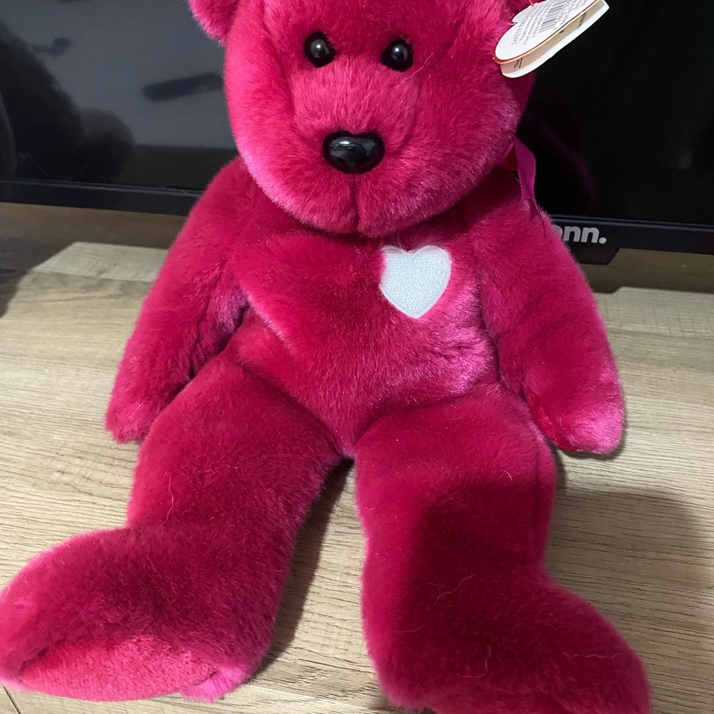 TY beanie baby large pink